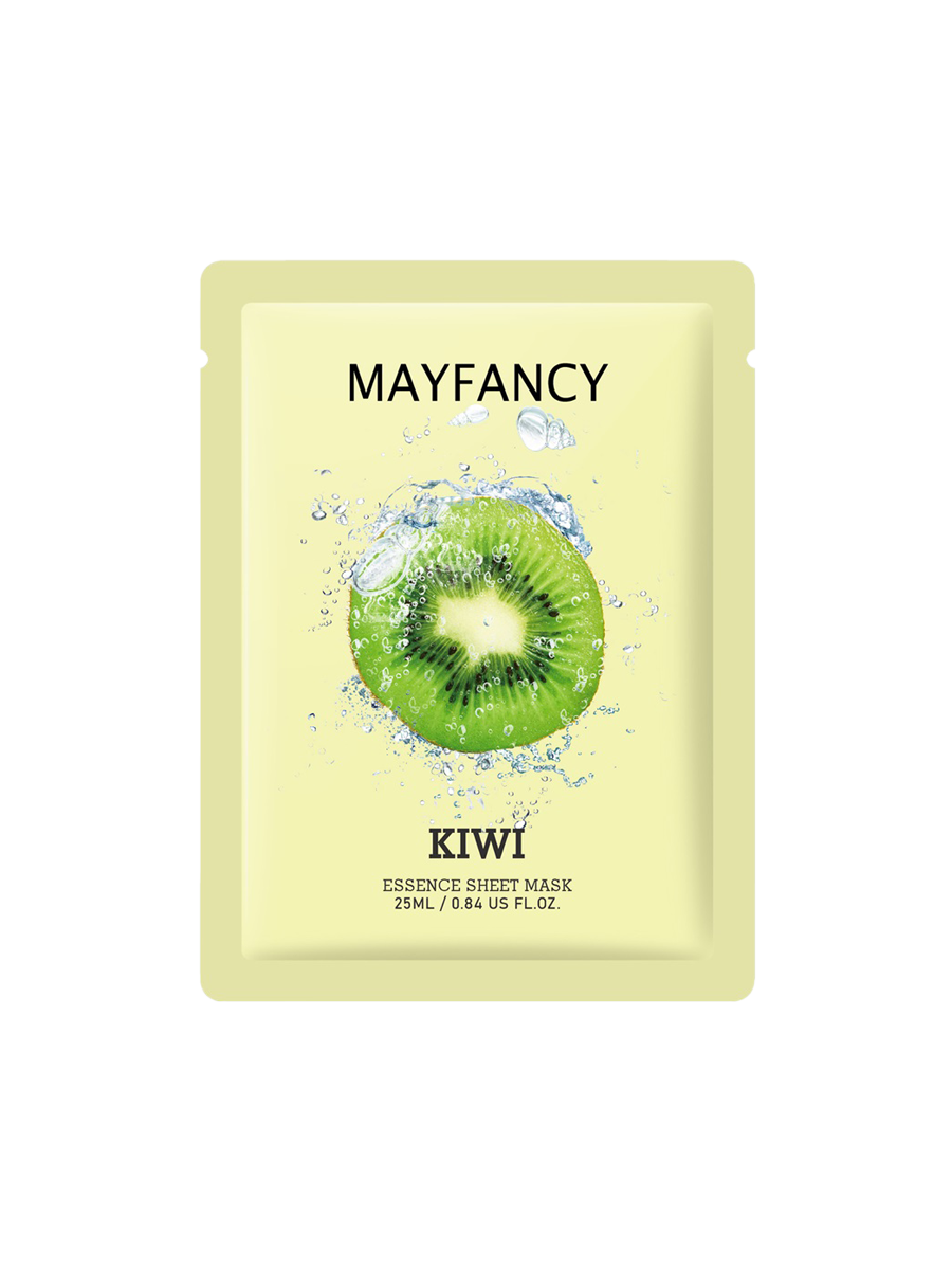 Mask Muka Lembaran Serum Buah Kiwi Asli Mayfancy